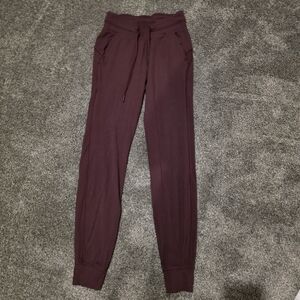 Lululemon Athletica Maroon Jogger Pants